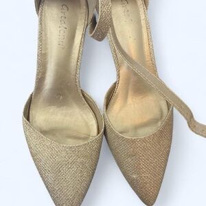 Gold glittery heeled sandals #glamour Greatonu 7
